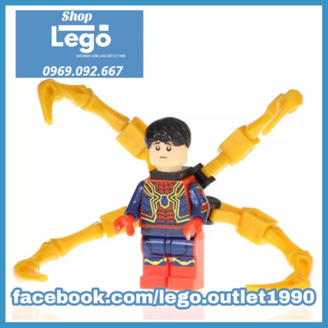 Xếp hình Người nhện Spider Man Iron man Avengers Endgame Siêu anh hùng Marvel Lego Minifigures Eagle Eg110