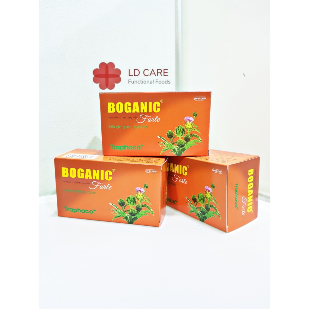 Boganic Forte Viên Nang Mềm Traphaco - Bổ gan Hộp 50 viên