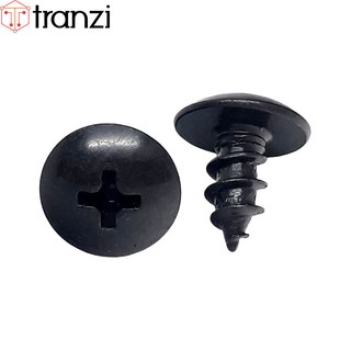 Vít bake đầu dù đuôi nhọn ren thô mạ đen M5x10 - túi 50 cái