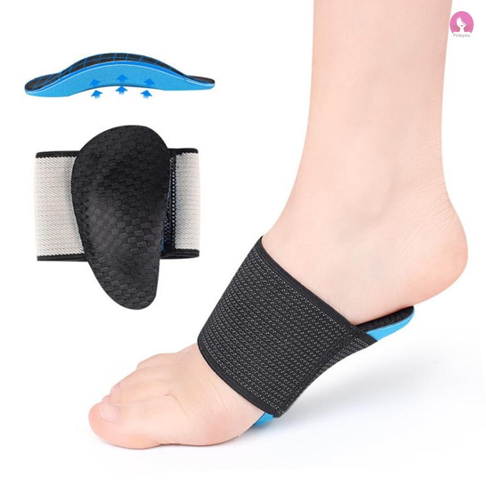 Pik 1 Pair EVA Arch Support Cushioned Support Sleeves Foot Pads for Plantar Fasciitis Fallen Arches Achy Feet Proble