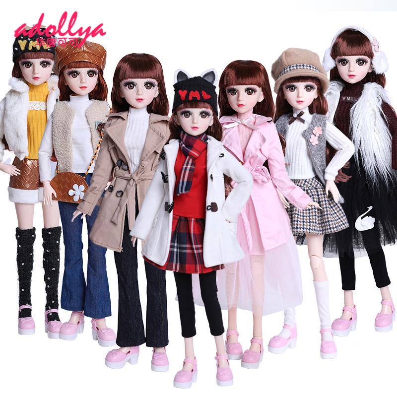 Mô hình búp bê Adollya 1/3 BJD 60cm kèm quần áo thời trang cho bé gái