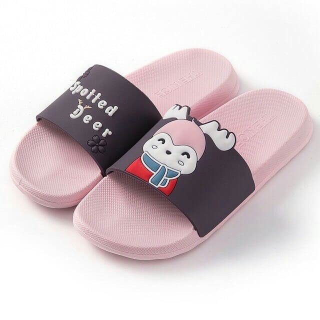 Dép Ulzzang Unisex Tuần Lộc Siêu Đáng Yêu