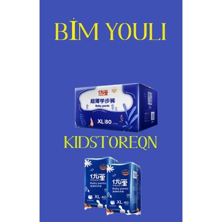 Bỉm YOULI Nội Địa Trung Quần/Dán Size S112, M88, L84, XL80, XXL72, XXXL68