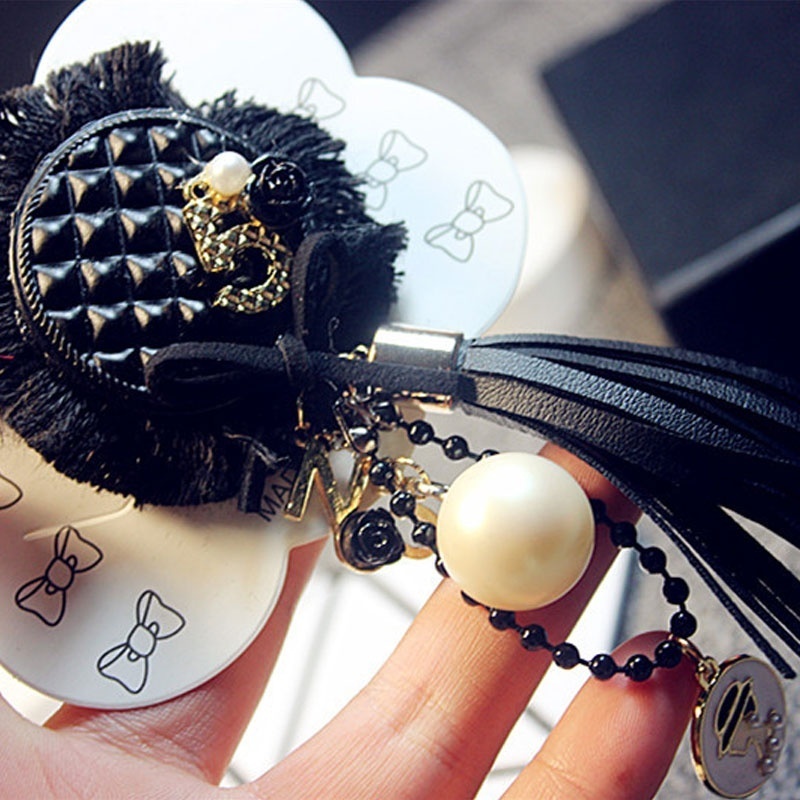 Hand Made Vintage Clothes Brooch Collar Fashion Letter 5 Pearl Fringe Corsage Pin Woman