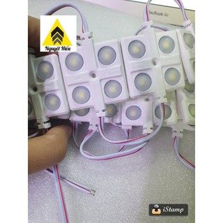 Set 10 miếng led 4 mắt 2835 chống nước siêu sáng