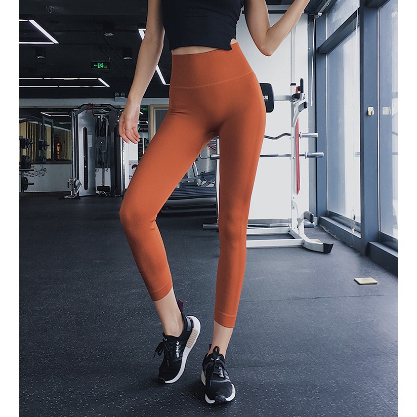 Quần Legging Lửng Tập Gym Nữ Dệt Kim Gen Bụng Tôn Mông Thể Thao Nữ Đồ Tập Rẻ Đẹp GYMSOTRE 1007