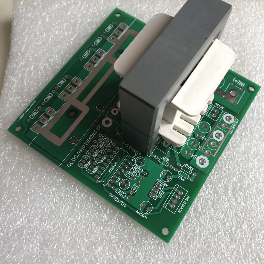 DIY bo mạch kích điện DC-DC EE4220/EE55A _ PCB trắng