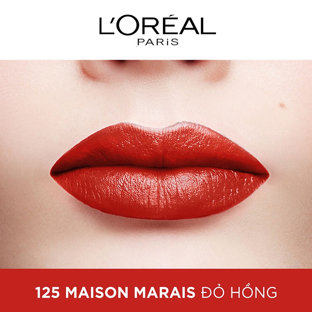 Son satin mịn mượt cao cấp L'Oreal Paris Color Riche Le Rouge 3.7g #125