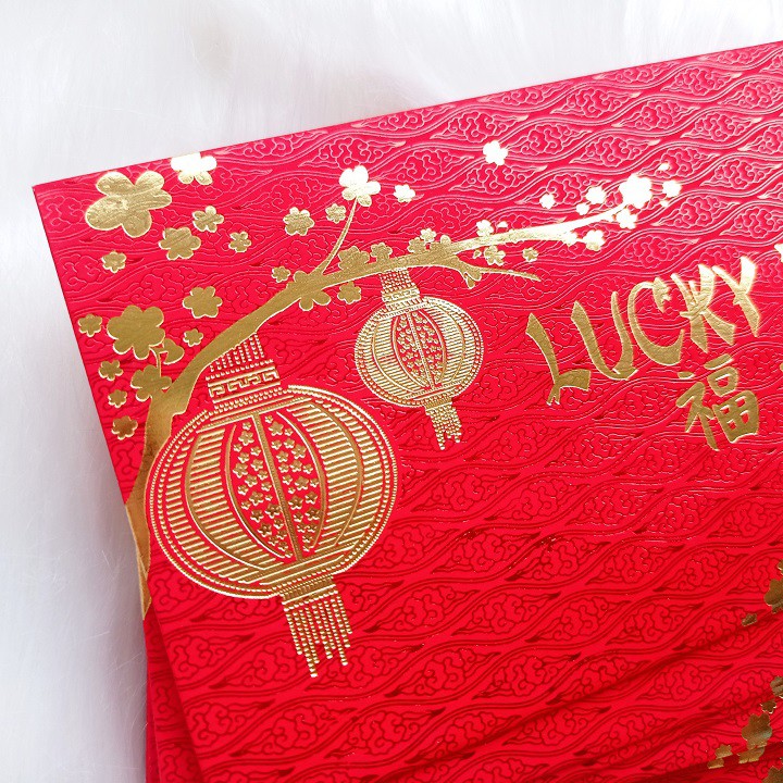Bao Lì Xì Cao Cấp: Hồng Bao Lucky Money Ép Kim Sang Trọng. Thích Hợp Biếu, Tặng, Lì Xì Tết 2022