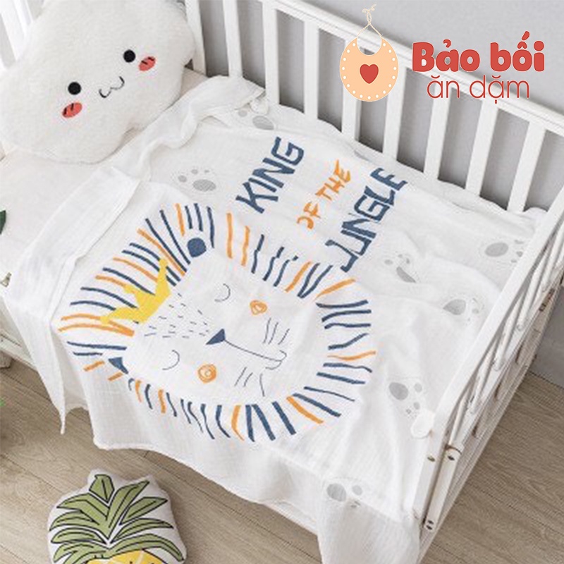 Chăn lụa mềm mại kèm túi zip bao xịn xò cho bé