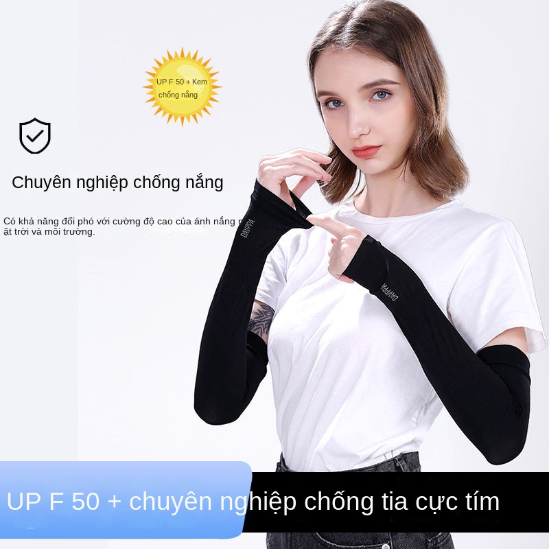 Găng Tay Chống Nắng Bằng Lụa Lạnh Cho Nam Và Nữ