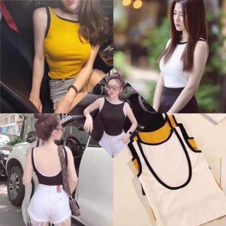 Áo ba lỗ khoét lưng sâu