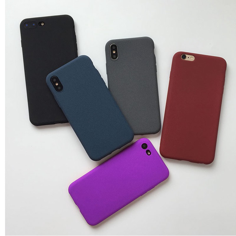 Ốp điện thoại mềm màu trơn mặt nhám cho OPPO F11 F9 Pro F1S F7 F5 Youth A5s S3s A3 A7 A83 A57 A39 A37 2016 2017 2018 2019 2020