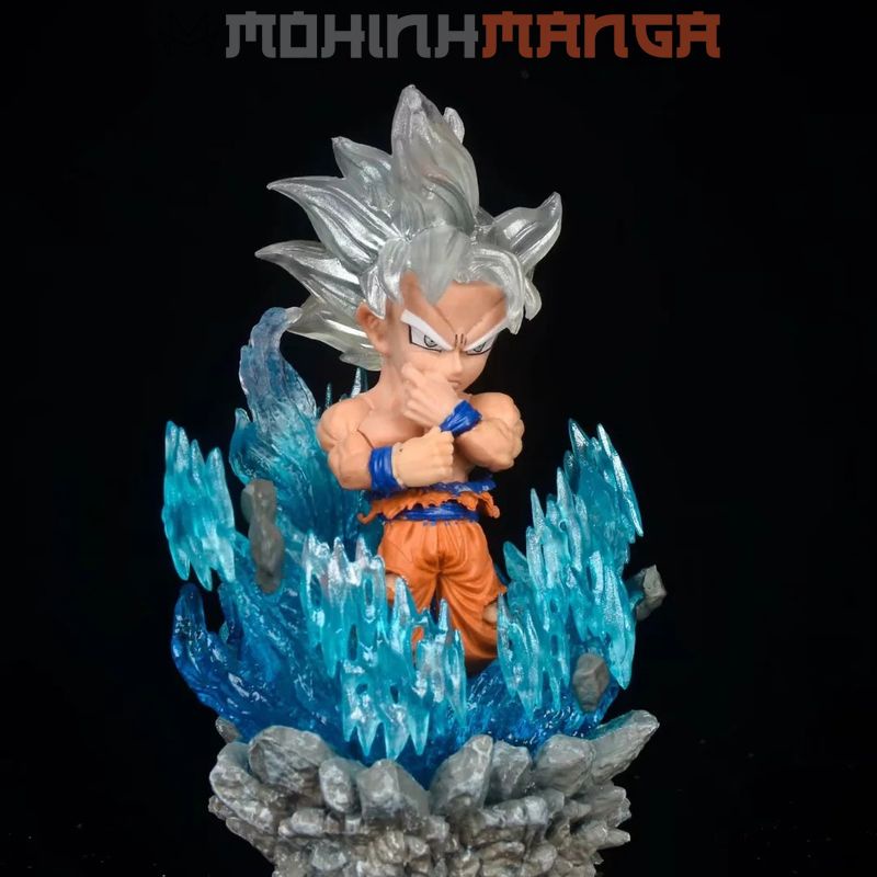 Mô hình có đèn LED màu Son Goku Ultra Instinct (Songoku vô cực), Vegeta Blue và Broly trong Dragon Ball 7 viên ngọc rồng