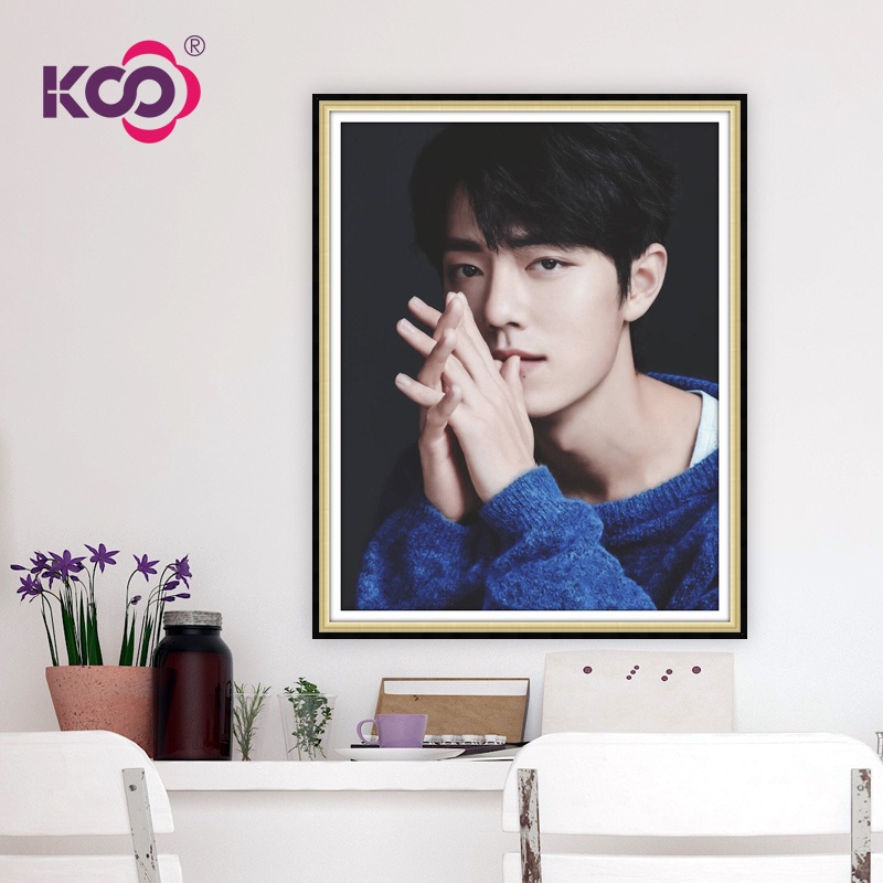Bộ Tranh Đính Đá Tự Làm Hình Xiao Zhan Và Wang Yibo