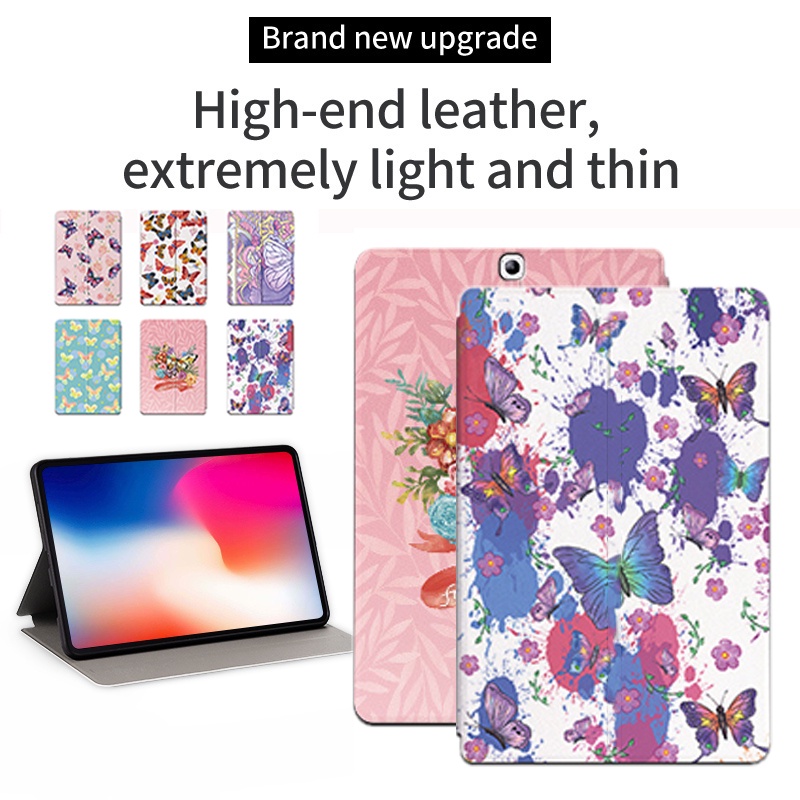 Vỏ Bao Da Bảo Vệ Máy Tính Bảng In Hình Bướm Cho Samsung Galaxy Tab S2 8.0 (2015) SM-T710 SM-T713 SM-T715 T715Y SM-T719 T719N T719Y Ốp