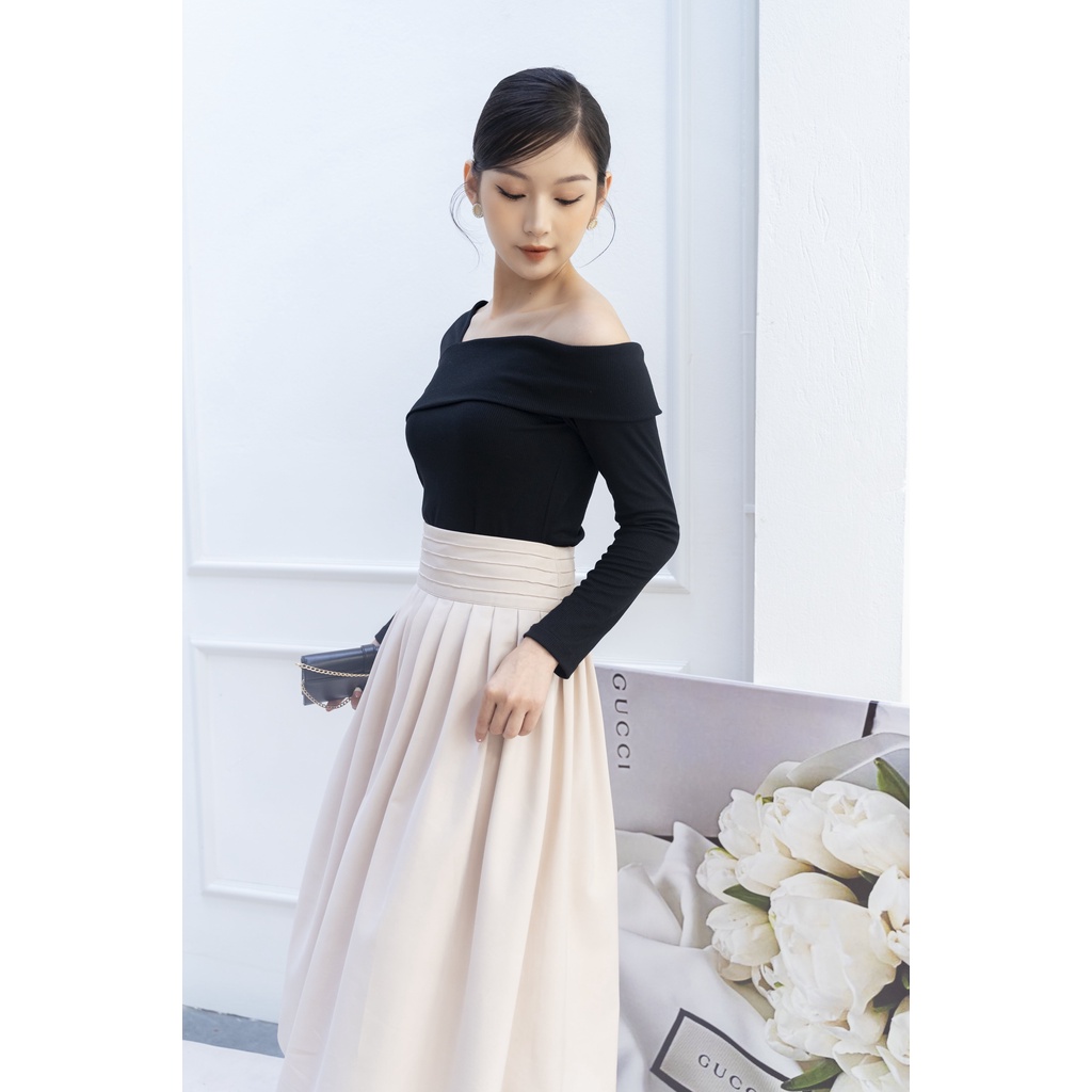 Kelly Skirt - Chân váy xếp ly dáng xòe CẠP CAO MAY GÂN hàng thiết kế by DAO Concep