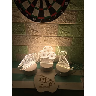 ĐÈN NGỦ LED 3D NHIỀU HÌNH (XIU LUNG LINH)