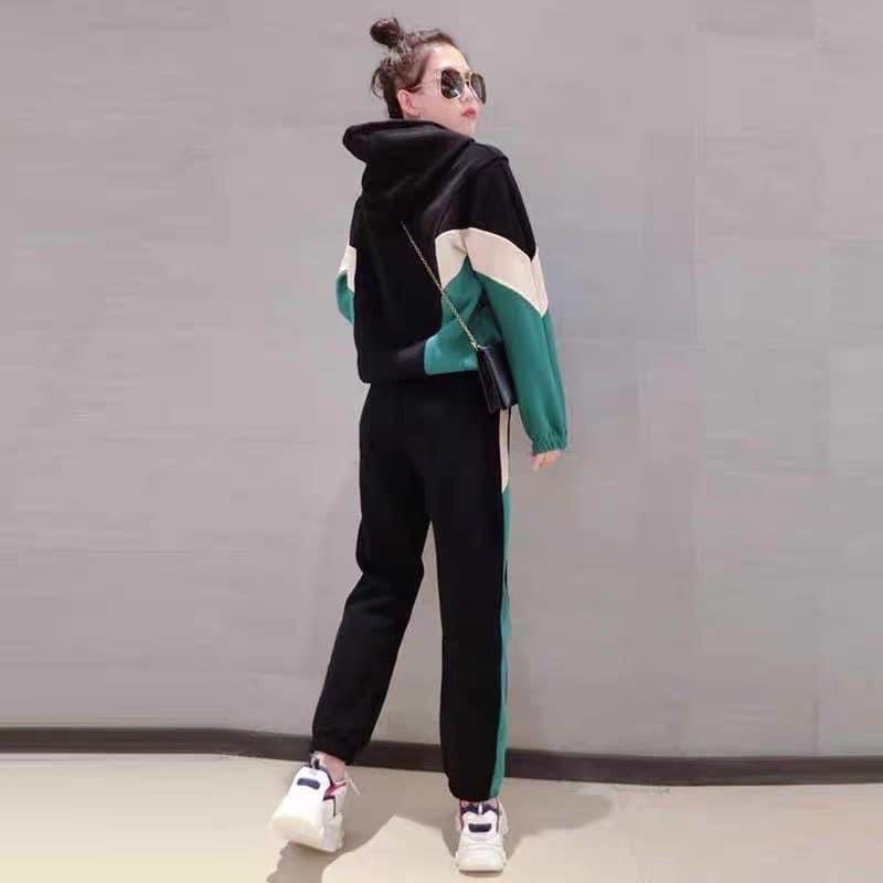 [Mã WASTCOOL giảm 15% tối đa 50K đơn 99K] Bộ thể thao viền 2 màu dành cho nữ | BigBuy360 - bigbuy360.vn