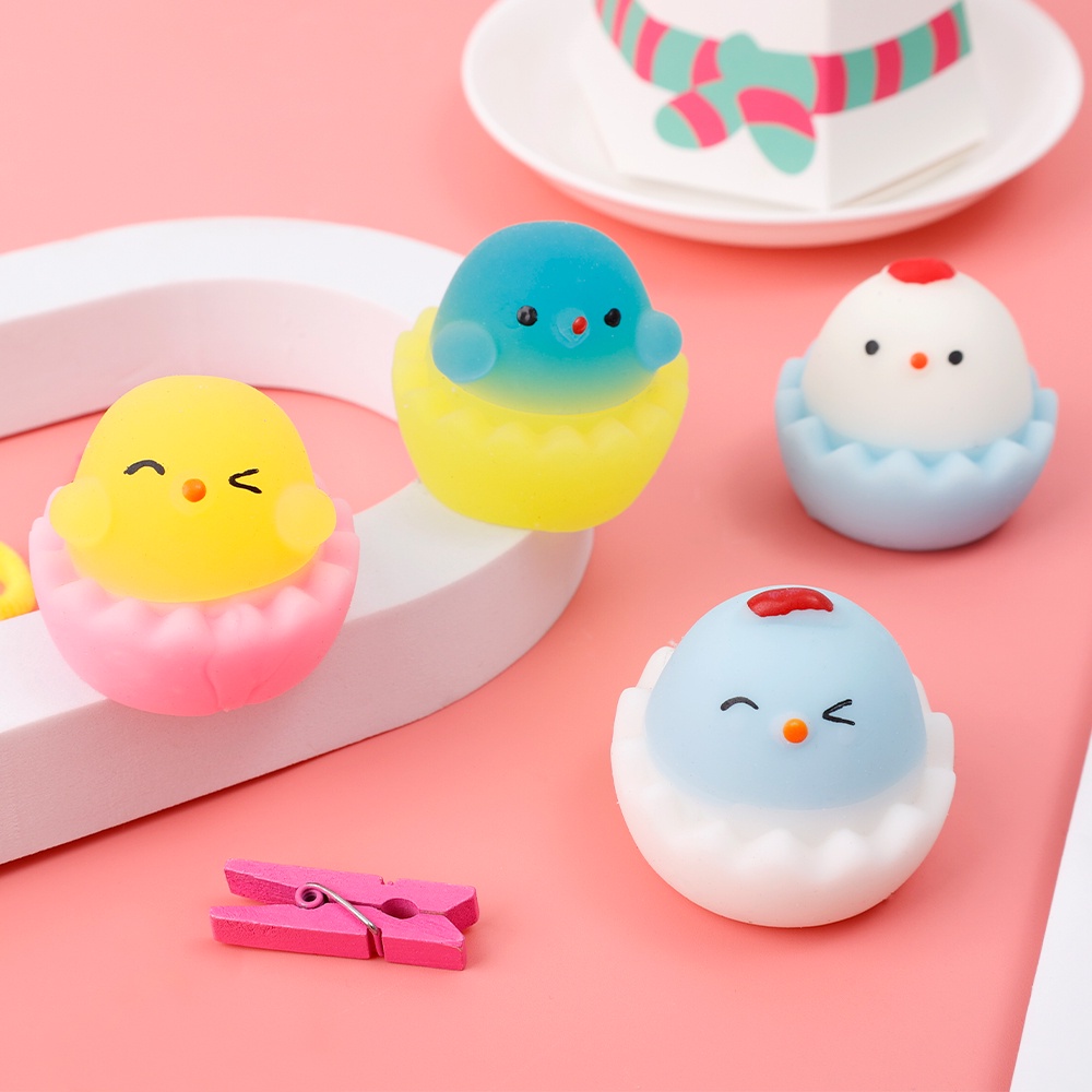 [Mới] [Màu Sắc Ngẫu Nhiên] Đồ Chơi Xếp Hình Trứng Phục Sinh Bóp Để Giảm Căng Thẳng