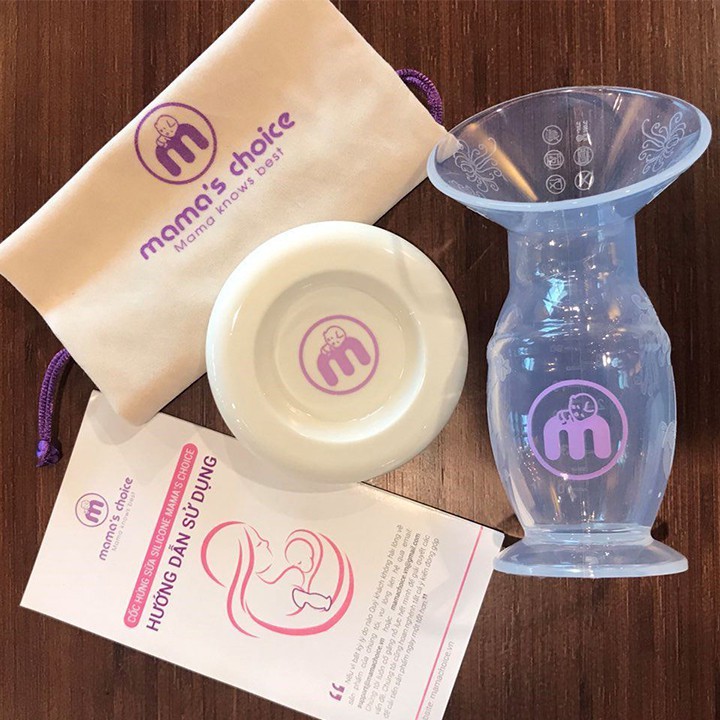 CỐC HỨNG SỮA SILICONE MAMA'S CHOICE