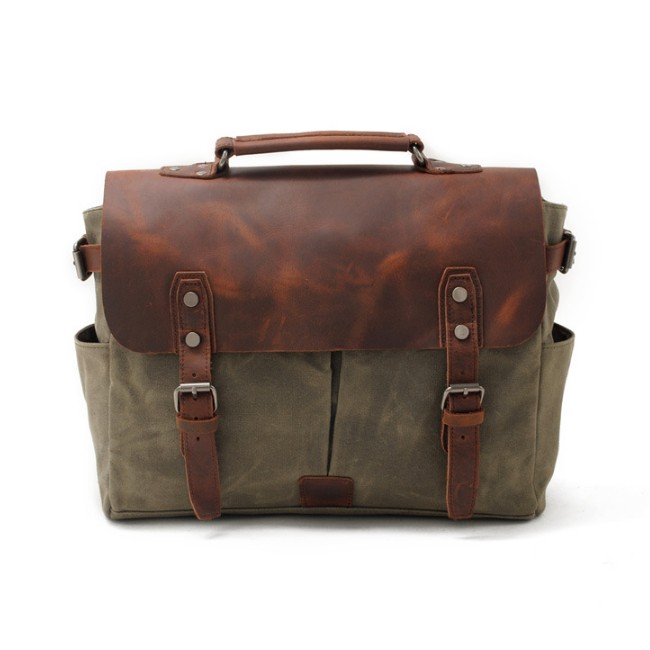 TÚI VINTAGE VẢI SÁP WAX, DA BÒ THẬT 100% DÀNH CHO SẾP LỚN. SIỀU NGẦU, SANG TRỌNG, LỊCH LÃM CHỐNG NƯỚC, CHỐNG BỤI | BigBuy360 - bigbuy360.vn