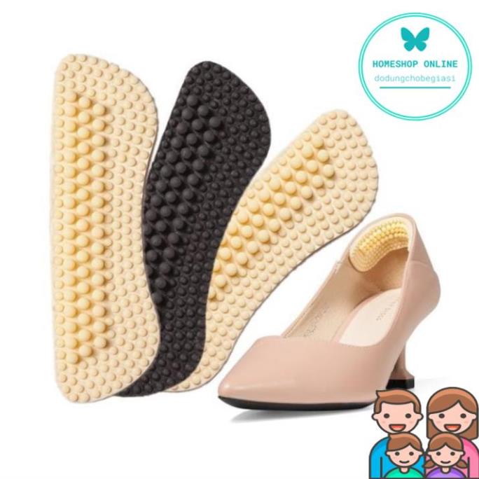 Combo 100 Miếng Lót Giày 4D Chống Đau Gót Chân Cao Cấp -  Miếng lót gót giày silicon 4D chống trầy chân