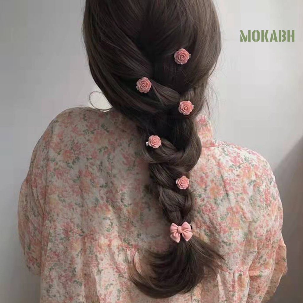 1 Kẹp Tóc Hình Trái Tim Thời Trang Cho Nữ&lt; Kẹp Tóc Hình Trái Tim / Hoa Hồng / Bướm / Trái Tim Nhiều Kiểu Thanh Lịch Chống Trượt Làm Quà Tặng Cho Nữ Mùa Hè