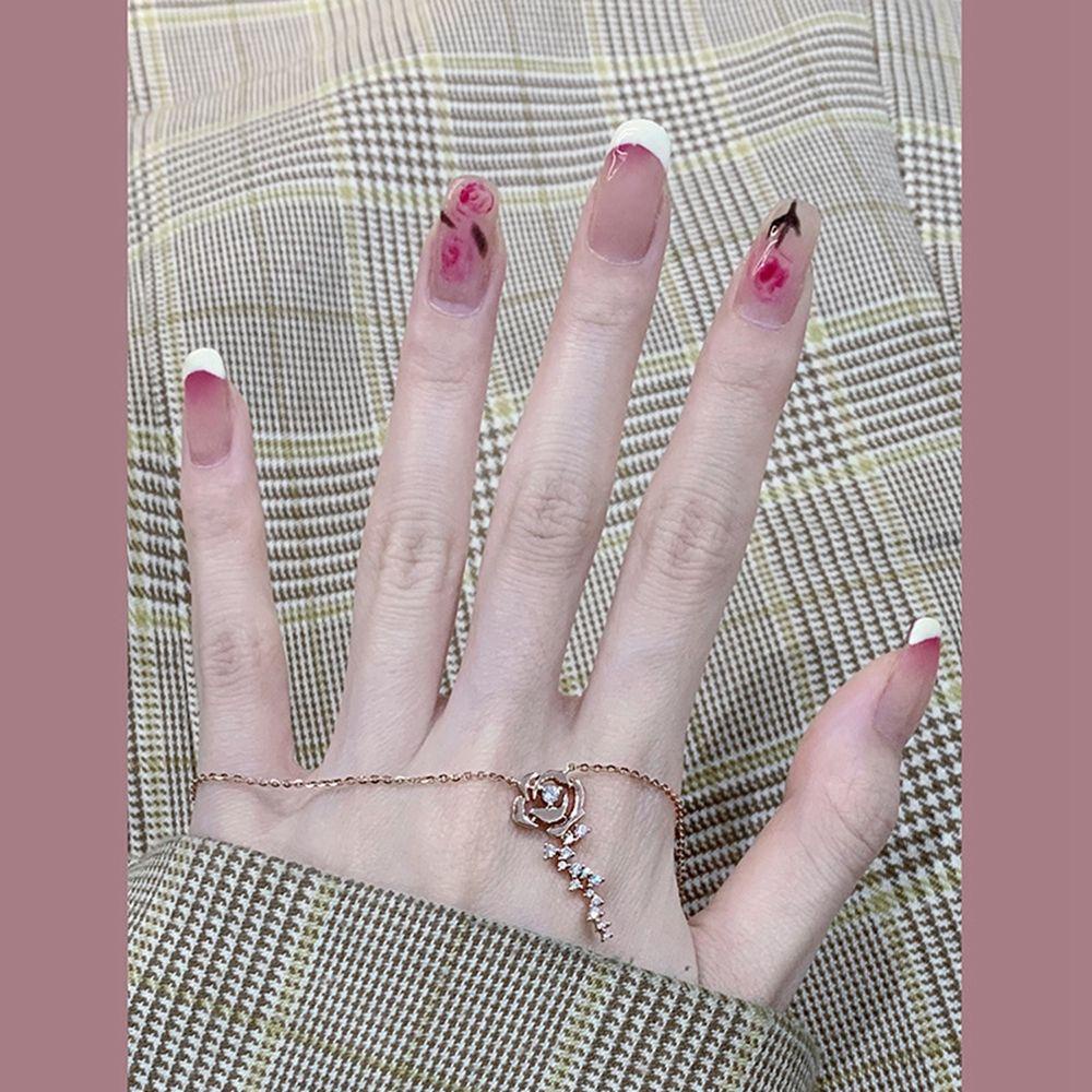 XIANTIN Bộ 24 Móng Tay Giả Che Phủ Toàn Diện Tháo Rời Được