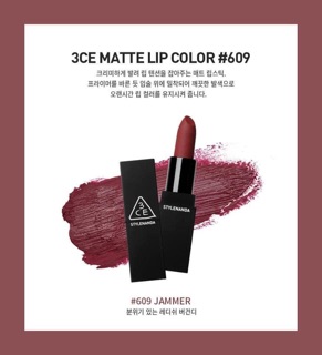 SON 3CE LIP COLOR 609 ĐỎ MẬN
