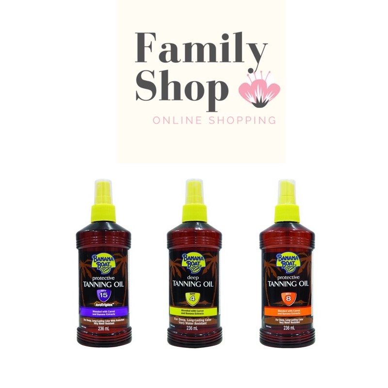 [Hàng Chính Hãng] Dầu Tắm Nắng Banana Boat SPF4 SPF8 SPF15 (236ml)-Tanning oil | BigBuy360 - bigbuy360.vn