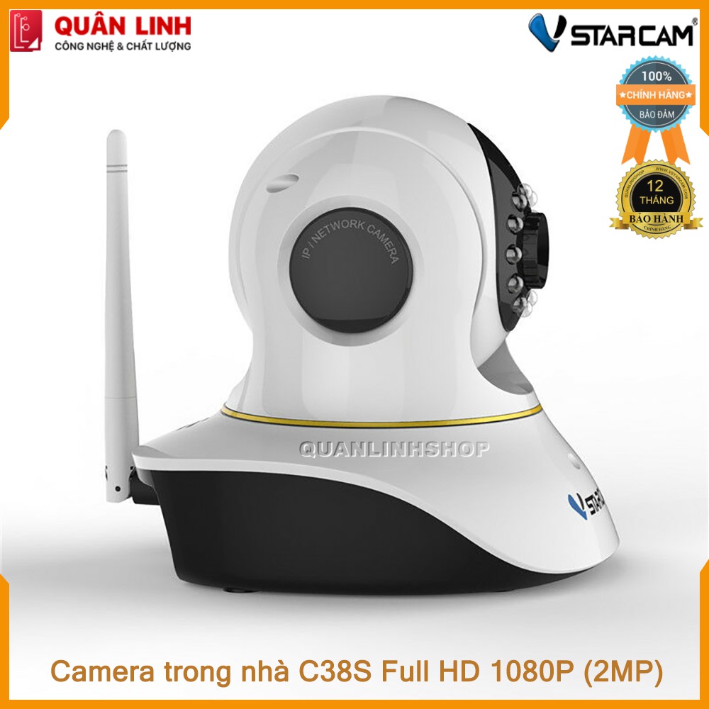 Camera giám sát IP Wifi hồng ngoại ban đêm Vstarcam C38S Full HD 1080P 2MP | BigBuy360 - bigbuy360.vn