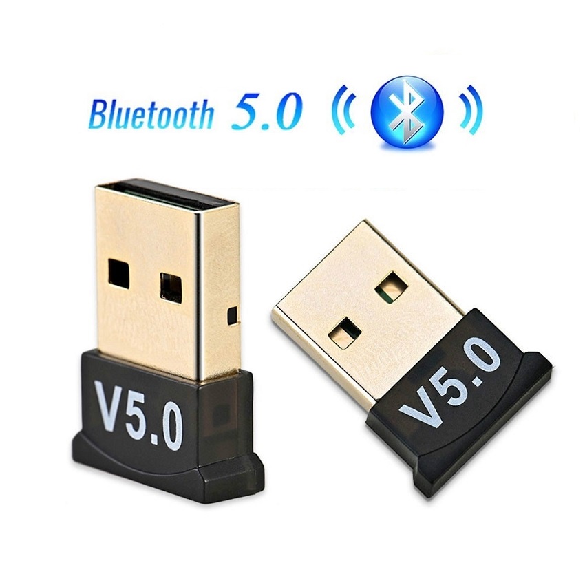 USB Bluetooth Dongle 5.0 cho máy tính bàn, máy tính cây, Laptop thu phát sóng bluetooth