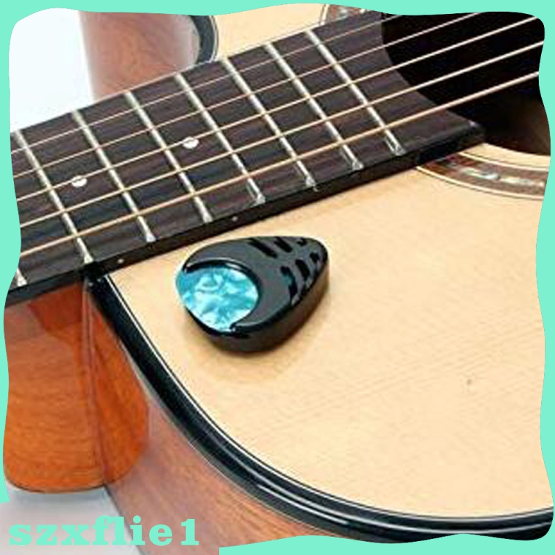 [🔥Hot Sale🔥] 10pcs Guitar Picks & Guitar Pick Holder Easy to Paste on the Guitar