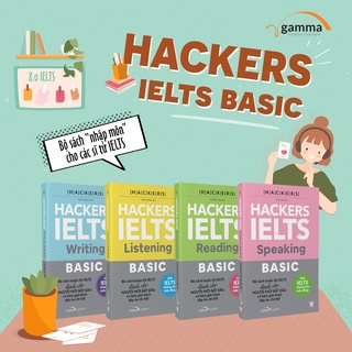 Mã LIFE1404ALL giảm 20K đơn 50K Sách -  Combo 4 cuốn - Hackers Ielts Basic