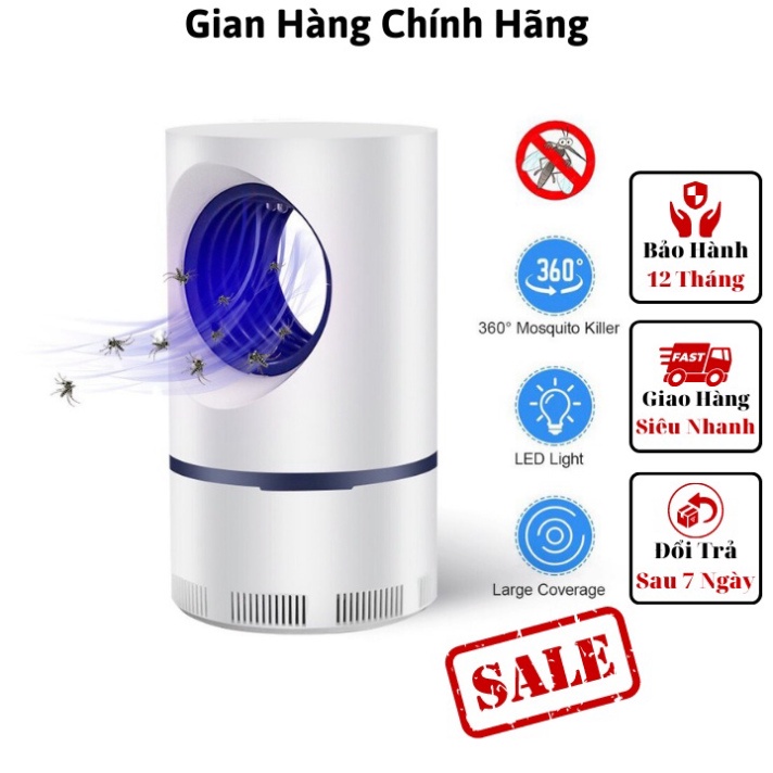 Đèn bắt muỗi hình trụ cổng Usb - Máy bắt muỗi ruồi thông minh diệt côn trùng bảo vệ sức khỏe gia đình