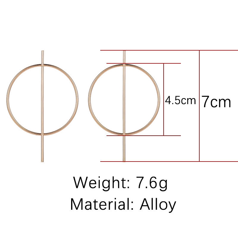 Khuyên Tai Nữ Dáng Dài Hình Tròn Phối Hình Que Dài Ấn Tượng Đơn Giản Cổ Điển Dành Cho Bạn Nữ