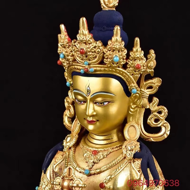 TƯỢNG ĐỒNG KIM CANG TÁT ĐỎA 22CM ĐÀI LOAN .