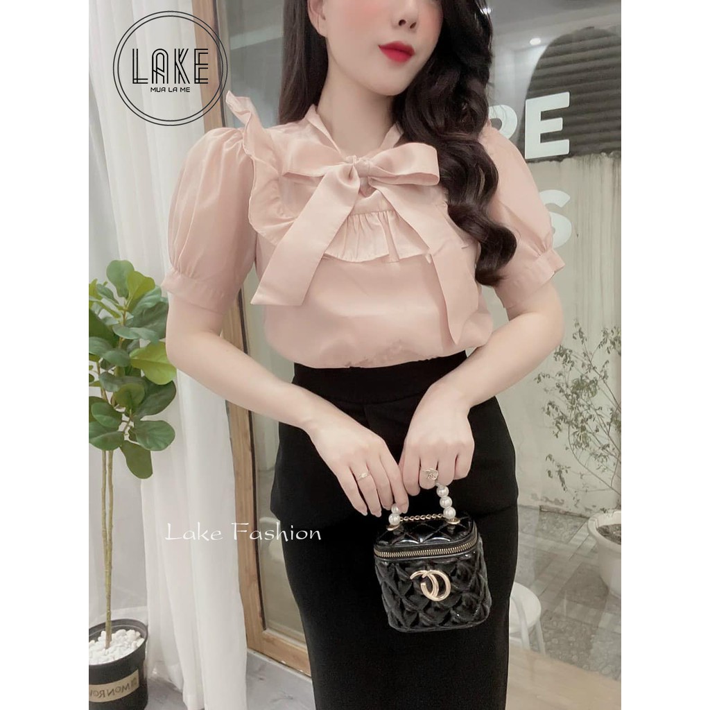 Chân váy bút chì, chân váy công sở phối vạt tròn cánh hoa điệu đà Lake Fashion | BigBuy360 - bigbuy360.vn