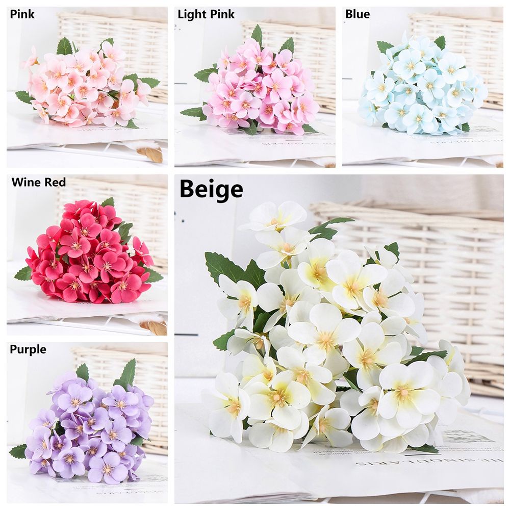 CONOPERY Bó hoa thu hải đường nhân tạo nhiều màu sắc dùng trang trí DIY tiện lợi