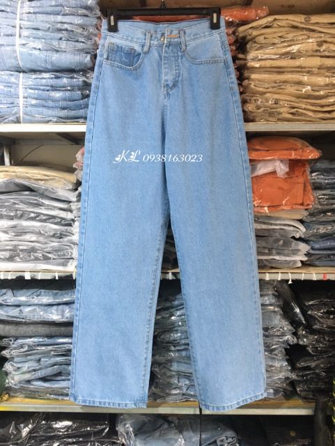 Quần Jeans Ống Rộng SIMPLE JEANS DÀI 100cm BK | WebRaoVat - webraovat.net.vn