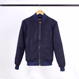 Áo khoác bomber da lộn Pull Bear vnxk
