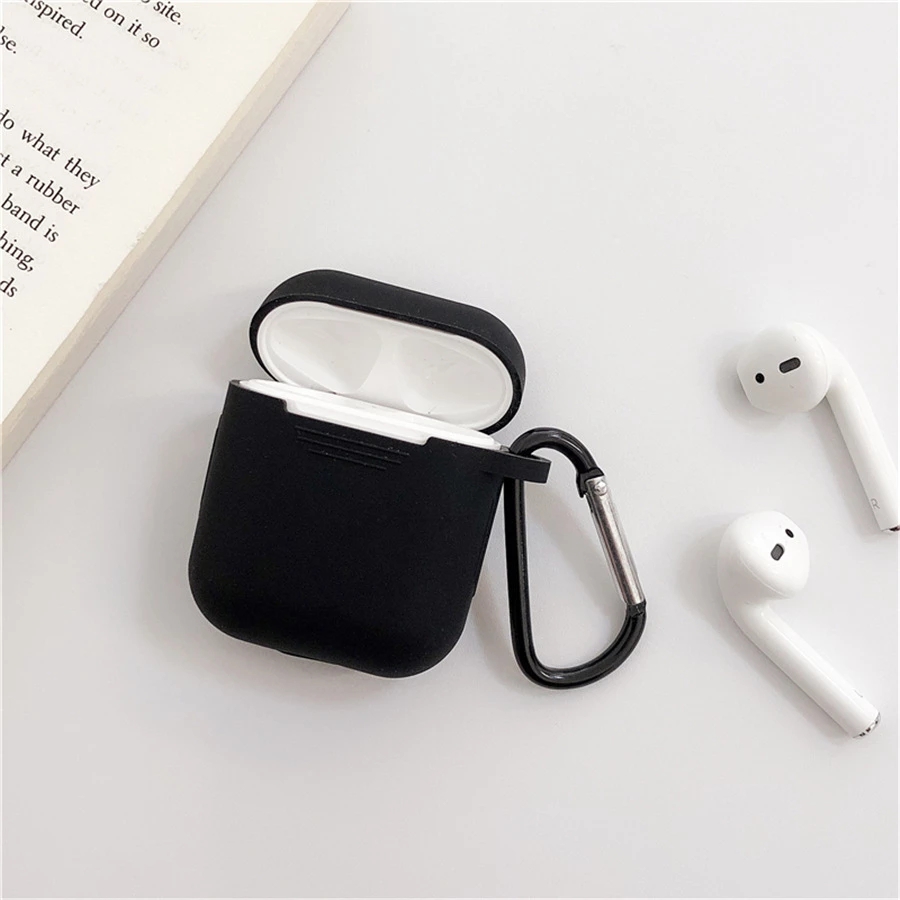 Vỏ Bọc Silicone Bảo Vệ Hộp Đựng Tai Nghe Apple Airpods 1/2 Kiểu Dáng Đơn Giản Trẻ Trung