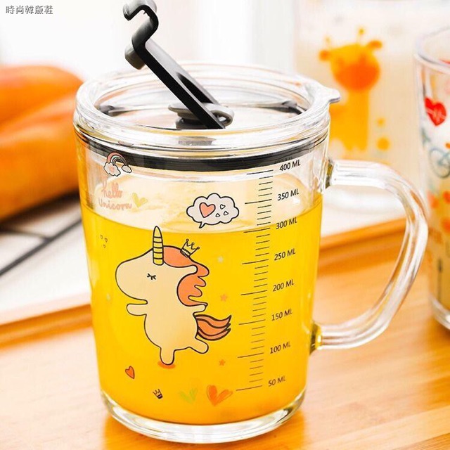 Cốc pha sữa thuỷ tinh có vạch chia siêu tiện dụng