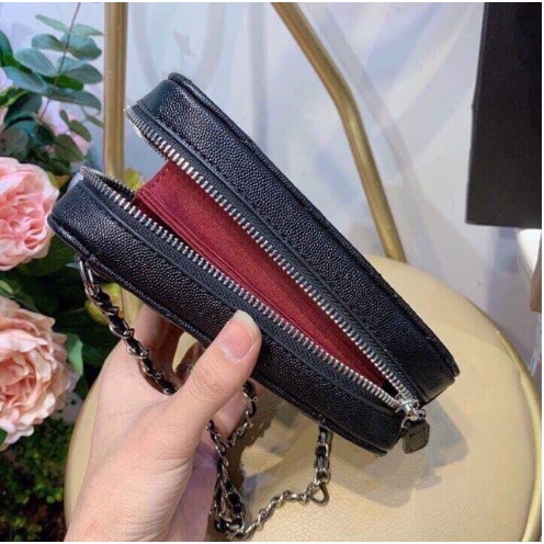 Xả Hàng Túi Đeo Chéo Đựng Điện Thoại Màu Đen Cho Nữ