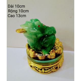 Cóc ngậm tiền đế kiếng xoay loại A