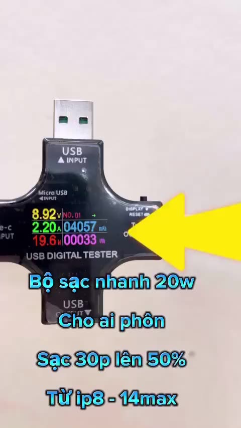 Sạc nhanh PD 20W bảo hành 12 tháng Techzone Mall | BigBuy360 - bigbuy360.vn