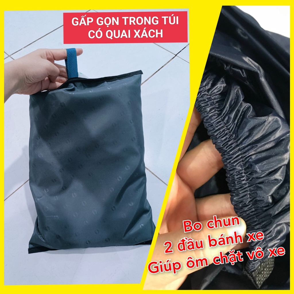 Bạc trùm ,Áo trùm xe máy chống thấm,chống nắng loại tốt