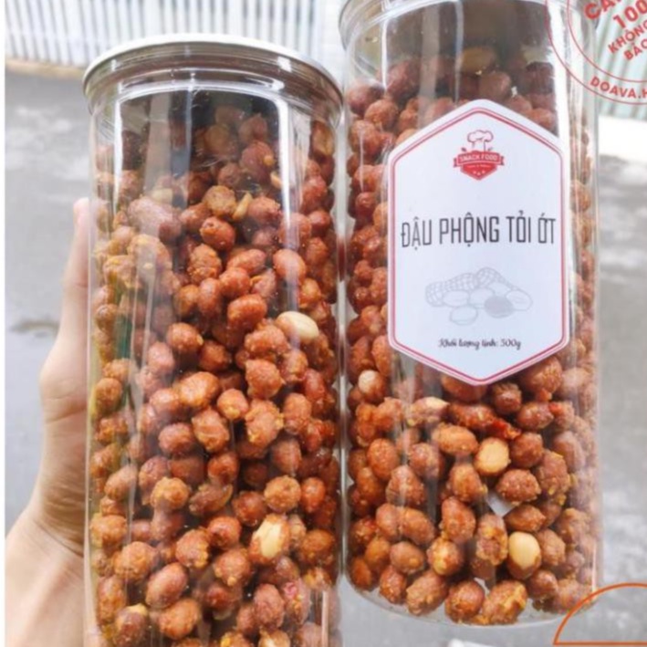 Đậu Phộng Rang Tỏi Ớt 500g - Đậu Phông Giòn Giòn Ăn Là Mê - DOLI