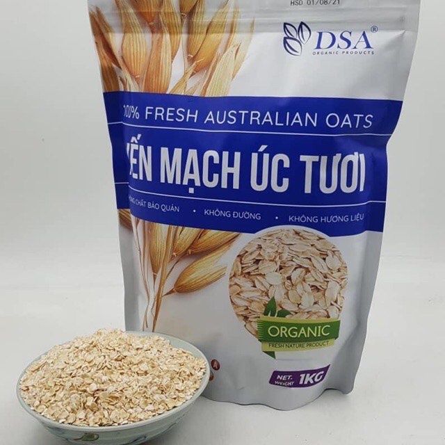 1KG YẾN MẠCH ÚC TƯƠI DSA GIÚP HỖ TRỢ ĂN KIÊNG GIẢM CÂN